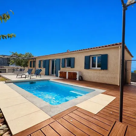 Pietralba - Piscine Privee & Vue Montagne - Proche Calvi 펜션 *