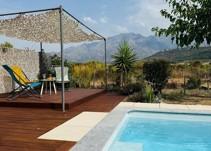 Pietralba - Piscine Privee & Vue Montagne - Proche Calvi Vakantiehuis *