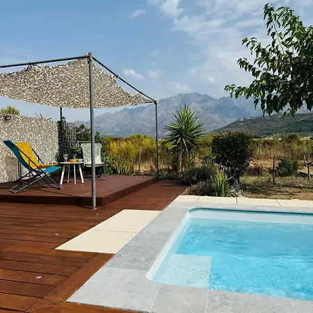 Pietralba - Piscine Privee & Vue Montagne - Proche Calvi Ferienhaus *