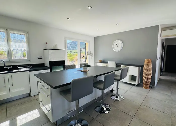 Pietralba - Piscine Privee & Vue Montagne - Proche Calvi Semesterbostad Calenzana